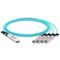 25m (82ft) Brocade 40G-QSFP-4SFP-AOC-2501 Compatible 40G QSFP+ to 4 x 10G SFP+ Active Optical Breakout Cable This picture is about 1.