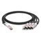 2m (7ft) Dell Compatible 200G QSFP-DD to 8 x 25G SFP28 Passive Direct Attach Copper Breakout Cable This picture is about 1.