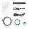 8-Port Cat5 1U Rack-Mount KVM Over IP Switch with 19" LED, 8 x RJ45 to VGA Interface Modules Included This picture is about KVM-080219IP-800..