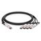 0.5m (2ft) Generic Compatible 400G QSFP-DD to 4 x 100G QSFP56 Passive Direct Attach Copper Breakout Cable This picture is about 3.