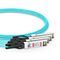25m (82ft) Juniper Networks JNP-100G-AOCBO-25M Compatible 100G QSFP28 to 4 x 25G SFP28 Active Optical Breakout Cable This picture is about 6.