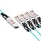 25m (82ft) Juniper Networks JNP-100G-AOCBO-25M Compatible 100G QSFP28 to 4 x 25G SFP28 Active Optical Breakout Cable This picture is about 3.