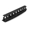 Horizontal Single Sided Manager, 1RU, Finger Duct with Cover, 3.81 in. Depth This picture is about 4.