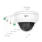 Caméra Réseau PoE Dôme 5MP avec Vision Nocturne Infrarouge de 98 pouces, WDR Réel de 120dB, Prévention Intelligente des Intrusions, Protection IP67&IK10, Objectif Fixe 4mm, IPC301-5M-D Cette image concerne IPC301-5M-D.