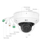 Caméra Réseau PoE Dôme 8MP avec Micro Intégré, Vision Nocturne Infrarouge de 131 pouces, Prévention Intelligente des Intrusions, Protection IP67&IK10, Objectif Varifocal 2,8 ~ 12mm, IPC304-8M-D Cette image concerne IPC304-8M-D.