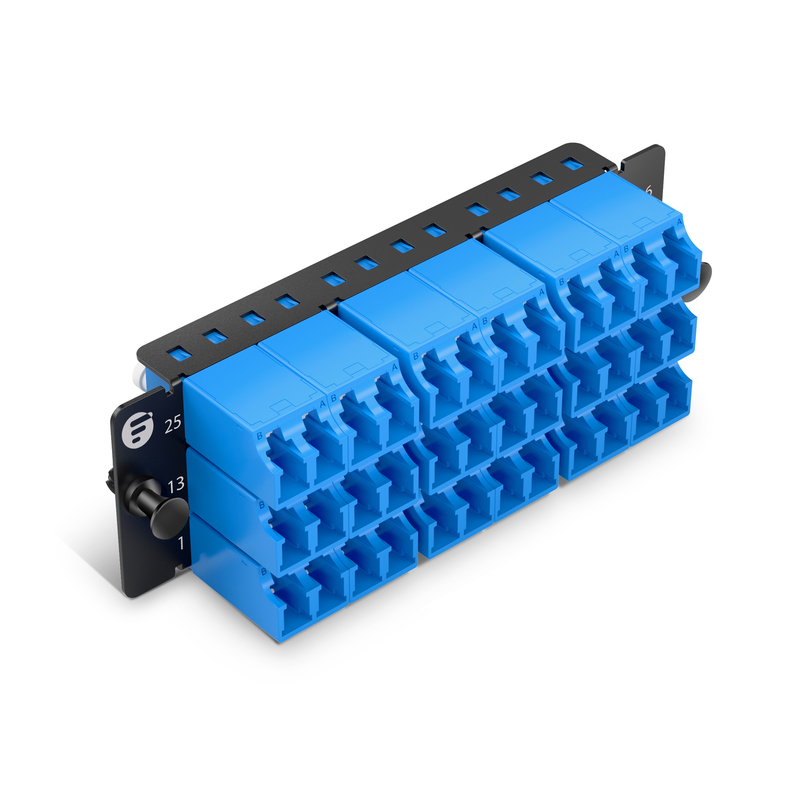 FHD® Adapter Panel, 18 x LC UPC Duplex (Blue), 36 Fibers, OS2