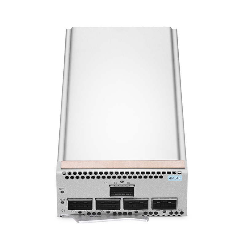 D6000 4ME4C、4x 100G QSFP28 ～ 1x 400G QSFP-DDマックスポンダー