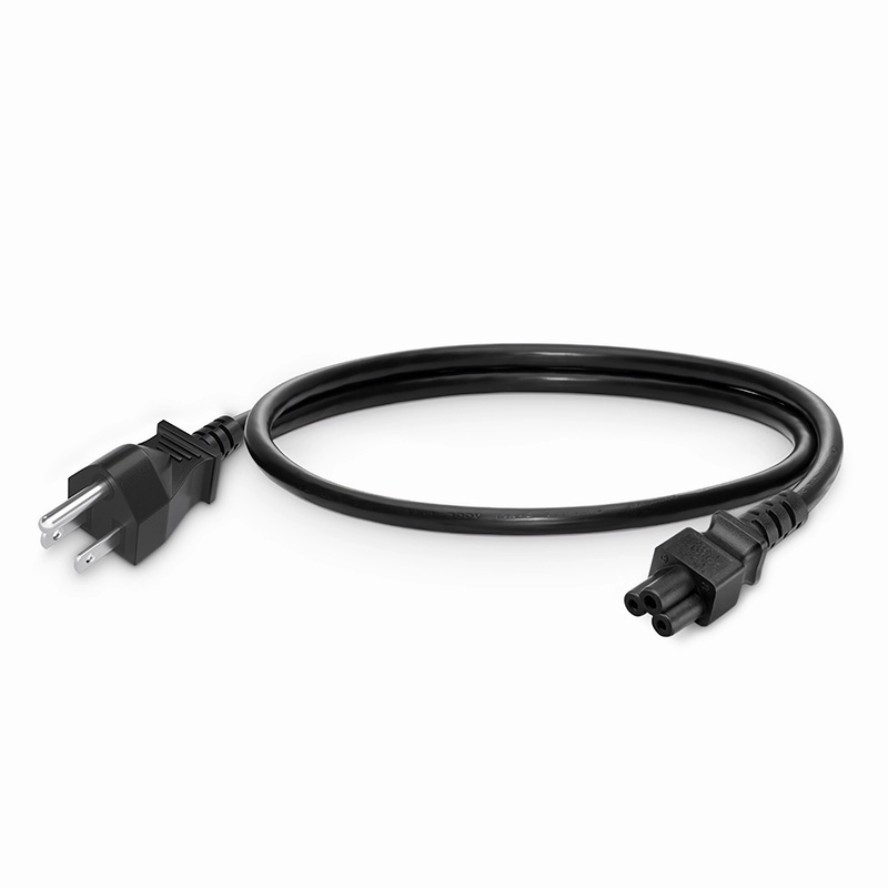 カスタム JIS 8303 to C5 125V/7A ブラック電源コード