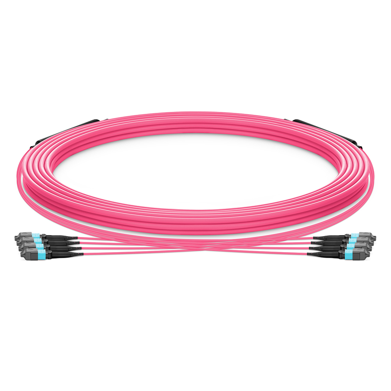 MTP-12 to MTP-12 UPC Trunk Cable, Female, 48 Fibers, OM4, Type B, 30m (98ft)