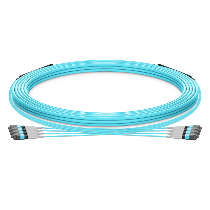 30m (98ft) MTP&reg; Trunk Cable, MTP&reg;-8 UPC (Male) to MTP&reg;-8 UPC (Male), 32 Fibers, Multimode (OM3), Plenum (OFNP), 0.20dB Max, Type B, Double Jacket