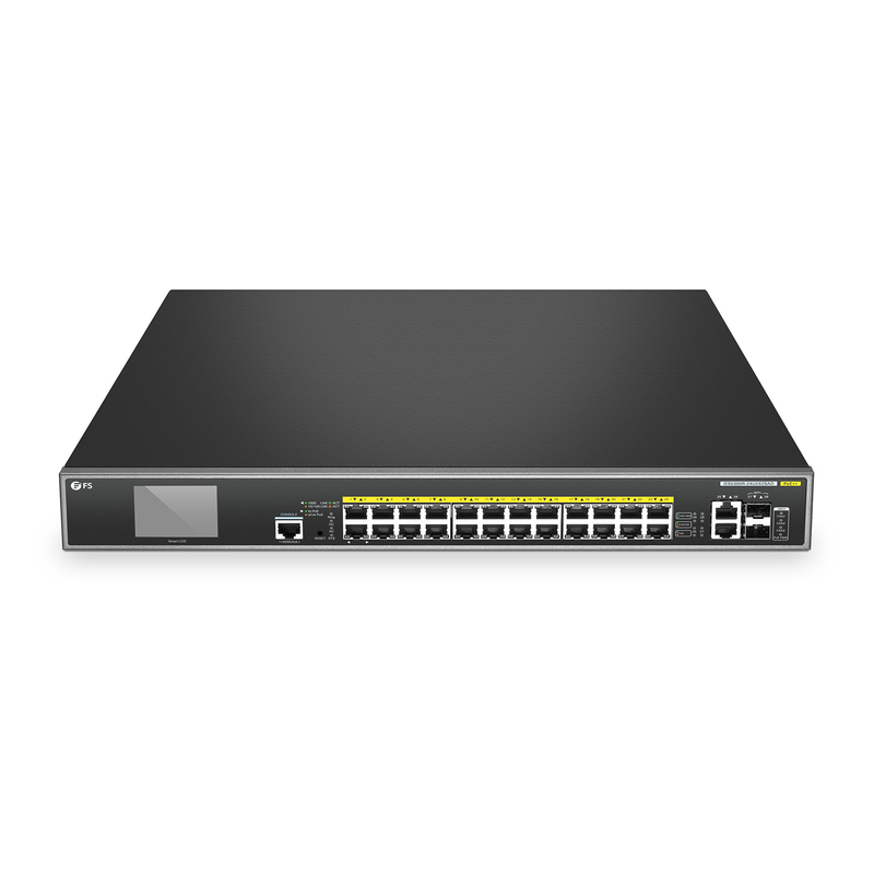 IES5300R-24U2X2SAD, 24 x 1Gb RJ45, 2 x 10Gb RJ45, 2 x 10G SFP+, L3 Managed PoE++ Switch