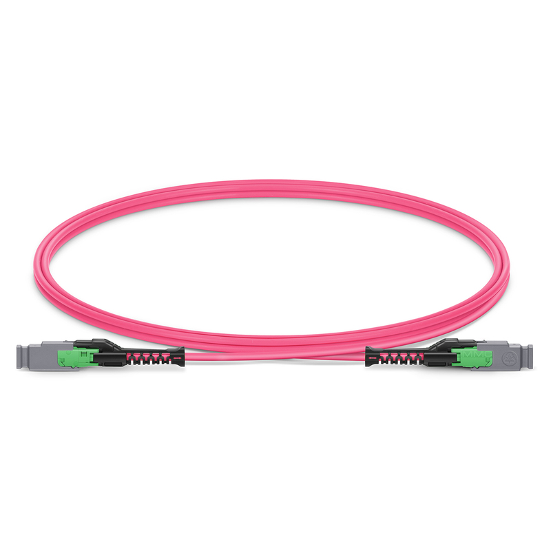 Jarretière MMC-16 vers MMC-16 APC, 16 fibres, OM4, polarité de la jarretière, 1m (3ft)