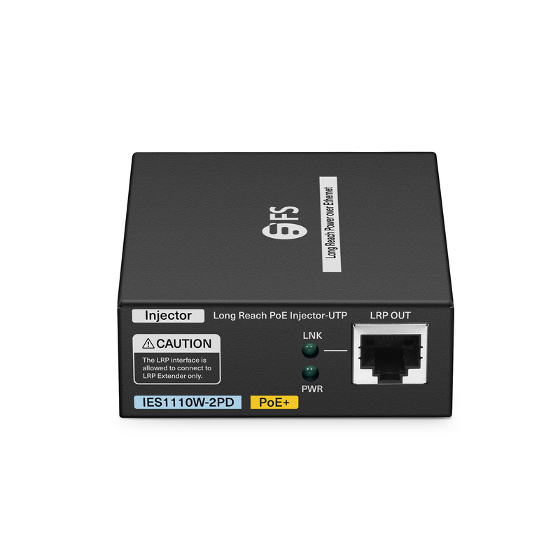IES1110W-2PD, 1-Port 10/100M Long Reach PoE over UTP Injector