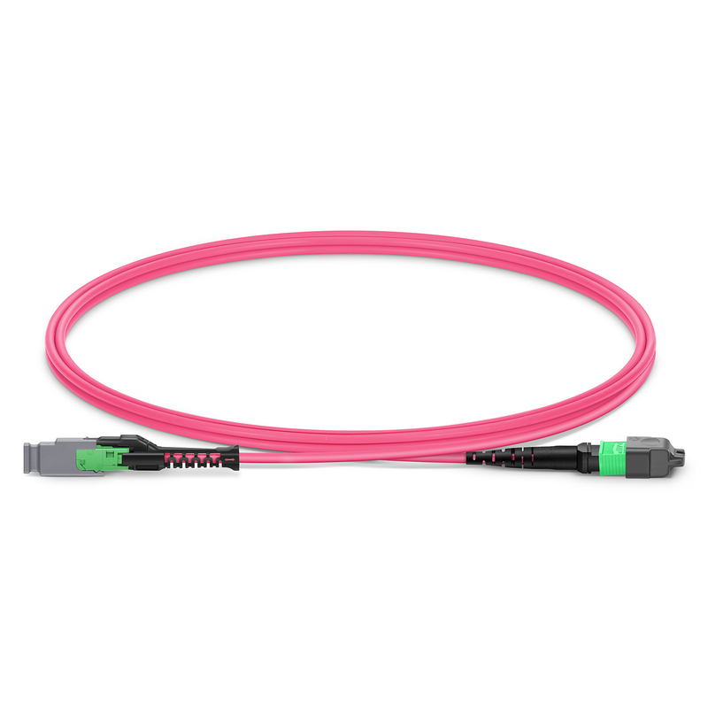 Jarretière MMC-16 vers MTP-16 APC, 16 fibres, OM4, polarité de la jarretière, 1m (3ft)