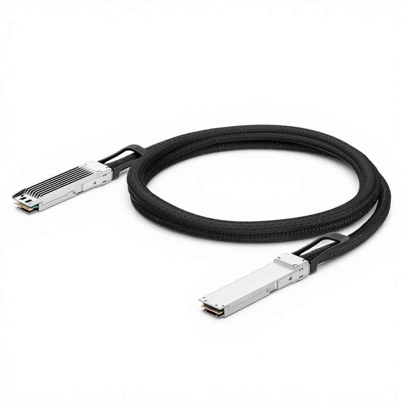 Customized 800G Twin-port OSFP Finned Top to Twin-port OSFP Flat Top Active Direct Attach Copper Twinax Cable