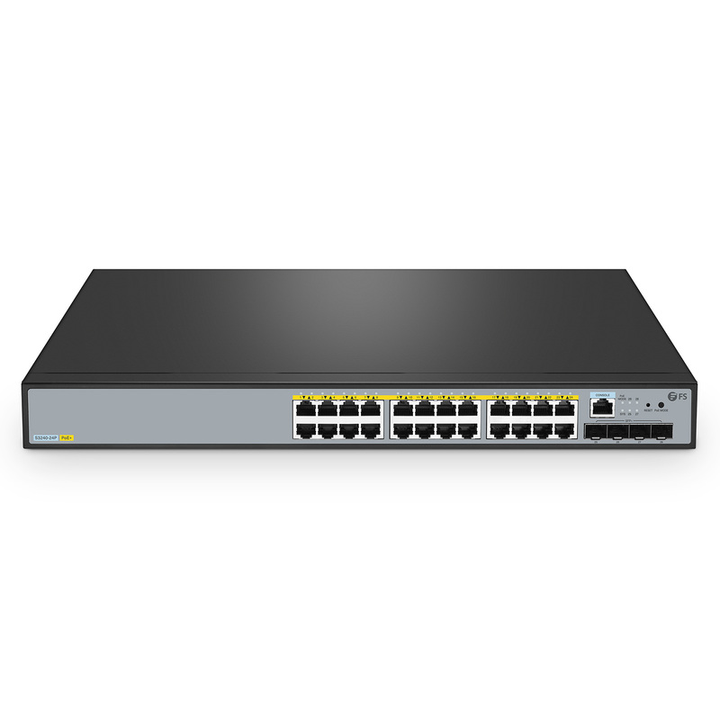 S3240-24P, 24 x 1Gb RJ45, 4 x 10Gb SFP+, PicOS®, Switch PoE+ gestionado L2+