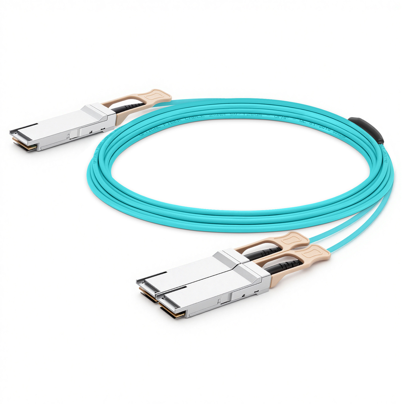 200G QSFP56 a 2x 100G QSFP28 AOC breakout, 30m (98ft)