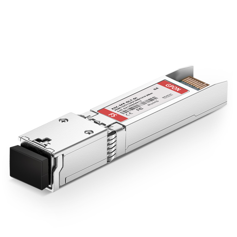Generic Compatible XG-PON&GPON Combo OLT SFP+ 1577nm-TX/1270nm-RX and 1490nm-TX/1310nm-RX Class D 20km Simplex SC/UPC SMF Transceiver Module