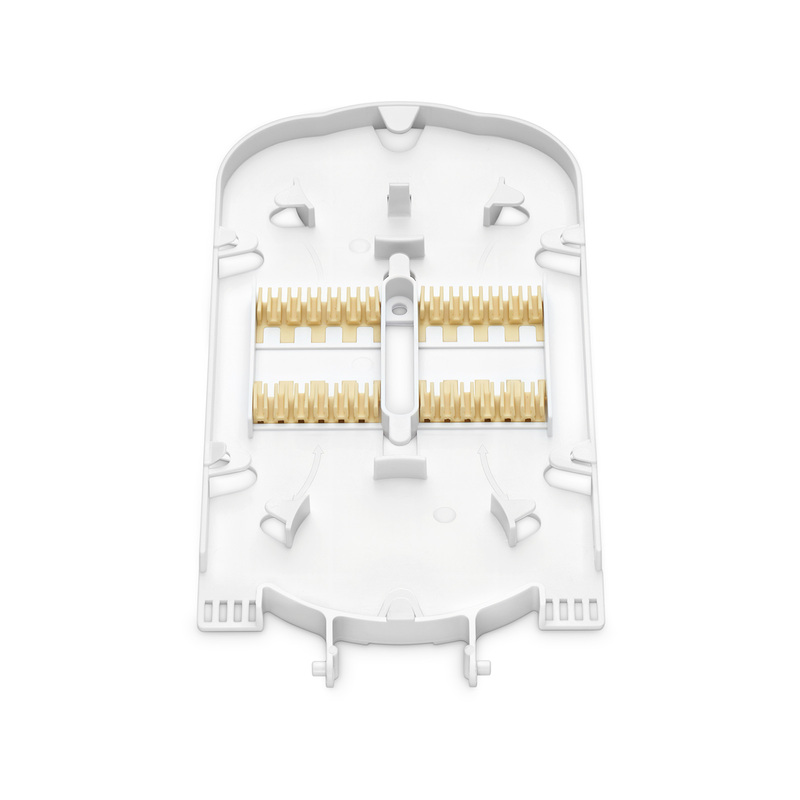24 Fibers Fusion Splice Tray for Heat-Shrink Fusion Splices, 0.39" x 4.33" x 9.21"