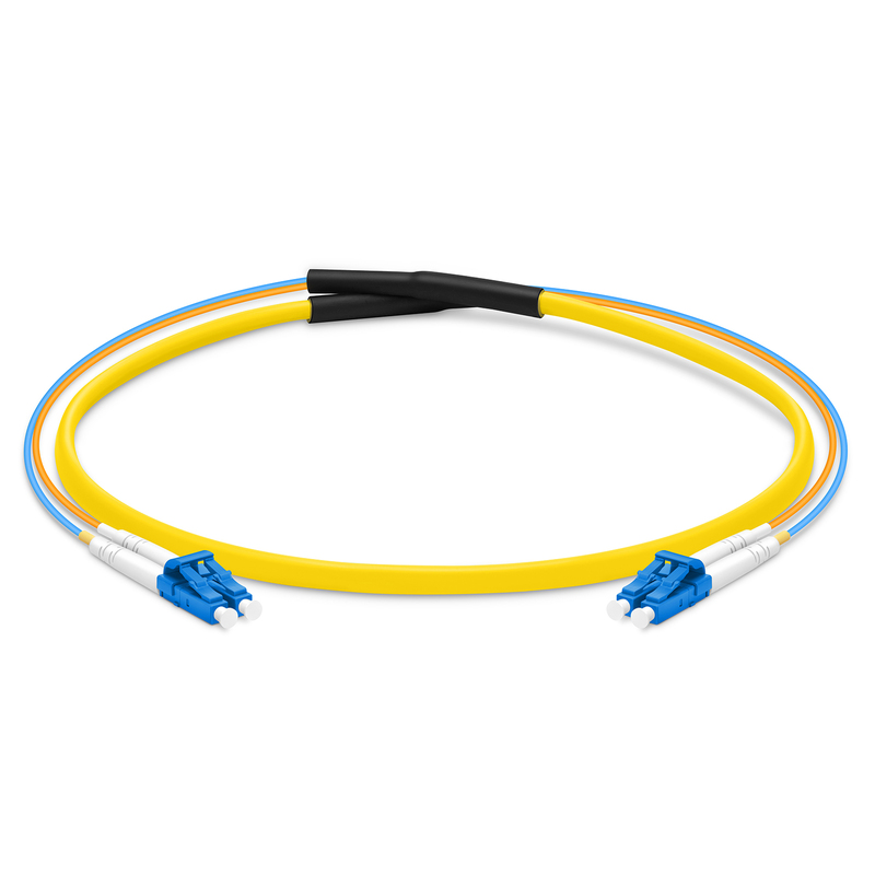 Customized OS2 Indoor Cable, LC/SC/FC/ST/LSH, 2F, 1.6mm Breakout