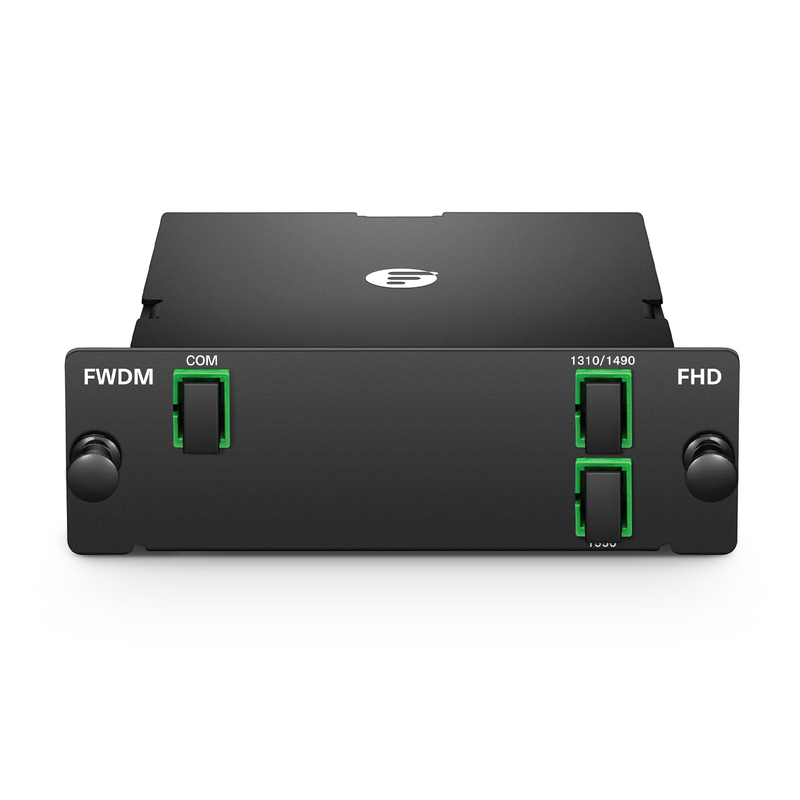 FWDM-T1314R15-FD, T1310&1490/R1550nm Filter Wavelength Division Multiplexer, SC/APC, FHD® Cassette