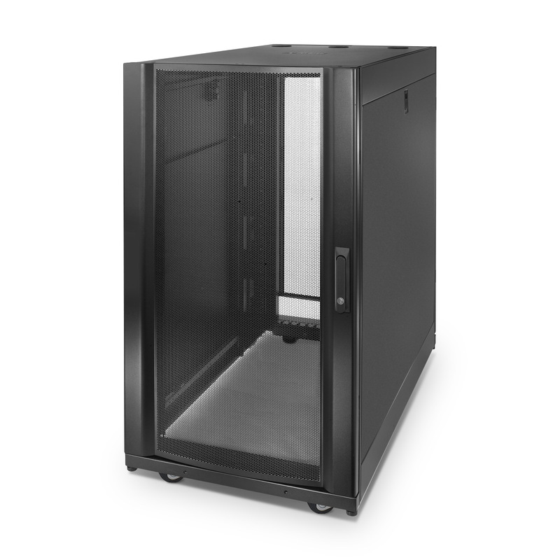 24U APC&trade; NetShelter SX Black Network & Server Cabinet 600 x 1070mm with Side Panels