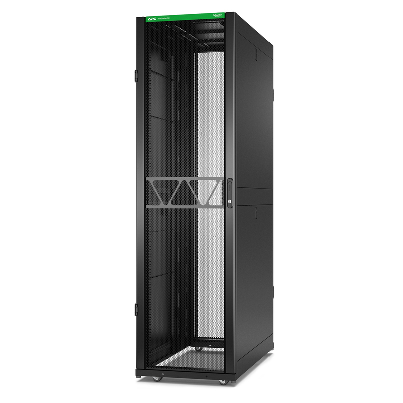 45U APC&trade; NetShelter SX Black Network & Server Cabinet 600 x 1200mm with Side Panels
