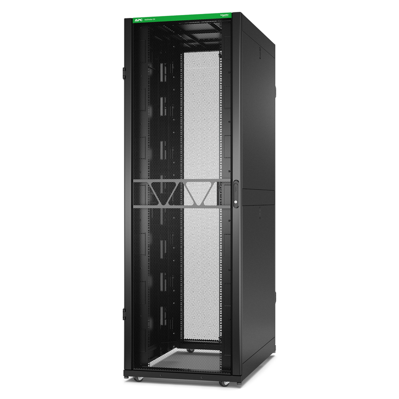 48U APC&trade; NetShelter SX Black Network & Server Cabinet 750 x 1200mm with Side Panels