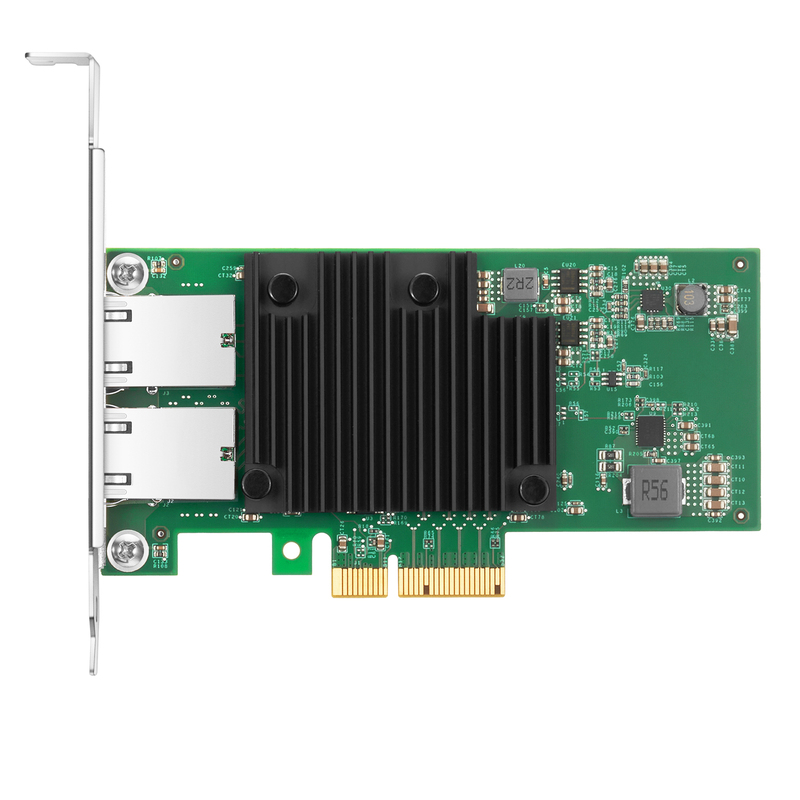 Intel X550-AT2 Based Ethernet Network Interface Card, 10GBase-T