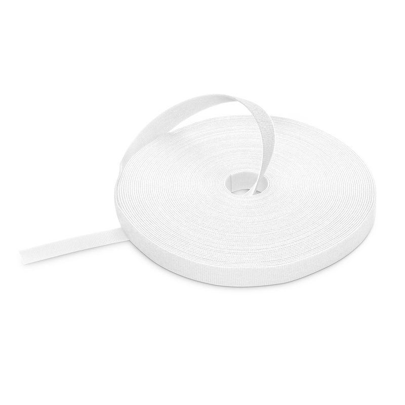 VELCRO&reg; Brand ONE-WRAP&reg; Tape 1/2" x 25 Yard Roll, White