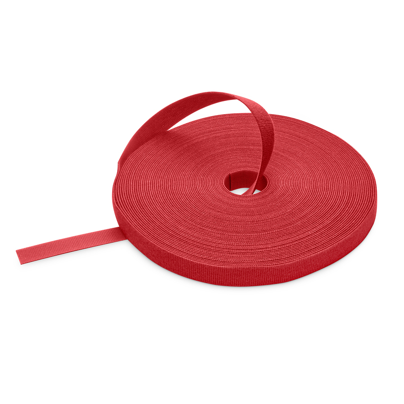 VELCRO&reg; Brand ONE-WRAP&reg; Tape 1/2" x 25 Yard Roll, Red