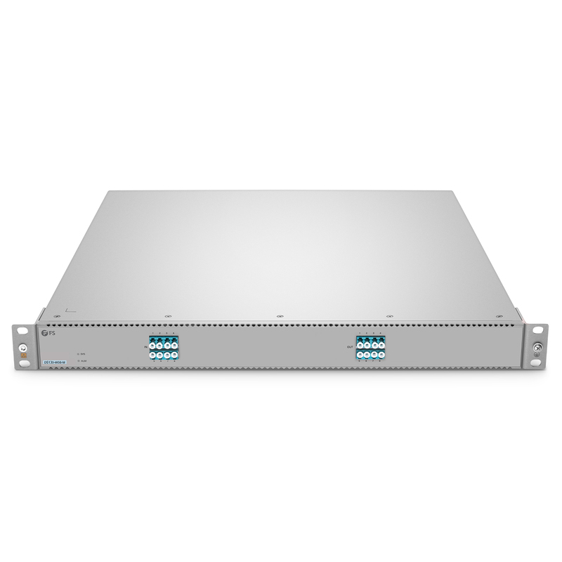D5130-W08-M Multimode Low Loss All-Optical Circuit Switch, 8 x 8 Ports, Redundant AC PSUs, Support WebGUI Network Management