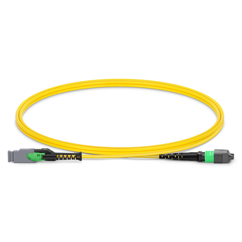 1m (3ft) MMC Jumper, MMC-16 APC (Female) to MTP&reg;-16 APC (Female), 16 Fibers, Single Mode (OS2), Plenum (OFNP), 0.35dB Max, Jumper Polarity, Yellow