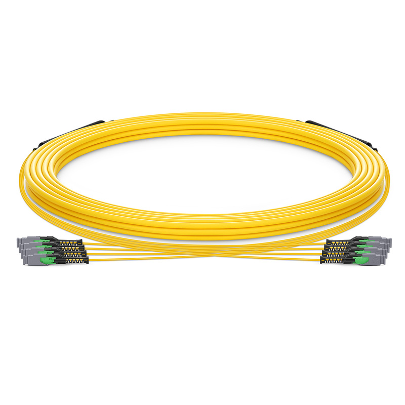 Customized MMC-16 Trunk Cable, 16-384 Fibers, Single Mode (OS2), 0.35dB Max, Double Jacket, Yellow