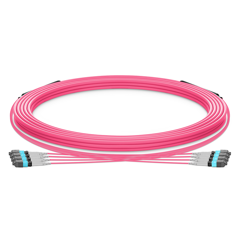 30m (98ft) MTP&reg; Trunk Cable, MTP&reg;-8 UPC (Male) to MTP&reg;-8 UPC (Male), 32 Fibers, Multimode (OM4), Plenum (OFNP), 0.20dB Max, Type B, Double Jacket