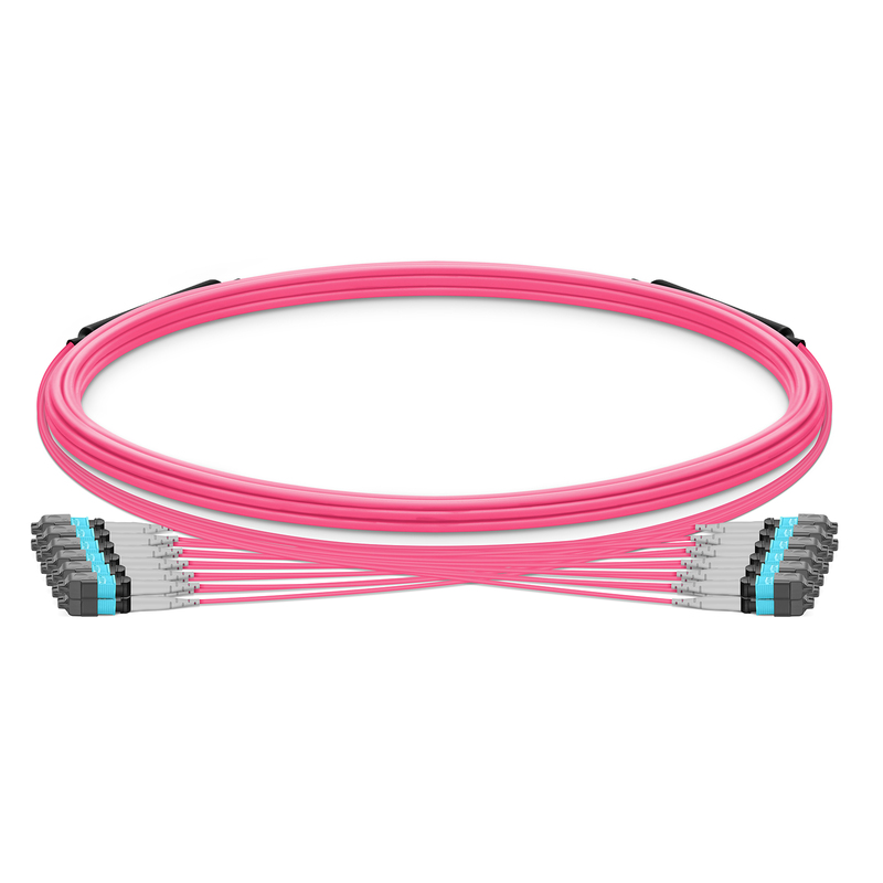 MTP-8 to MTP-8 UPC Trunk Cable, Female, 96 Fibers, OM4, Type B, 5m (16ft)