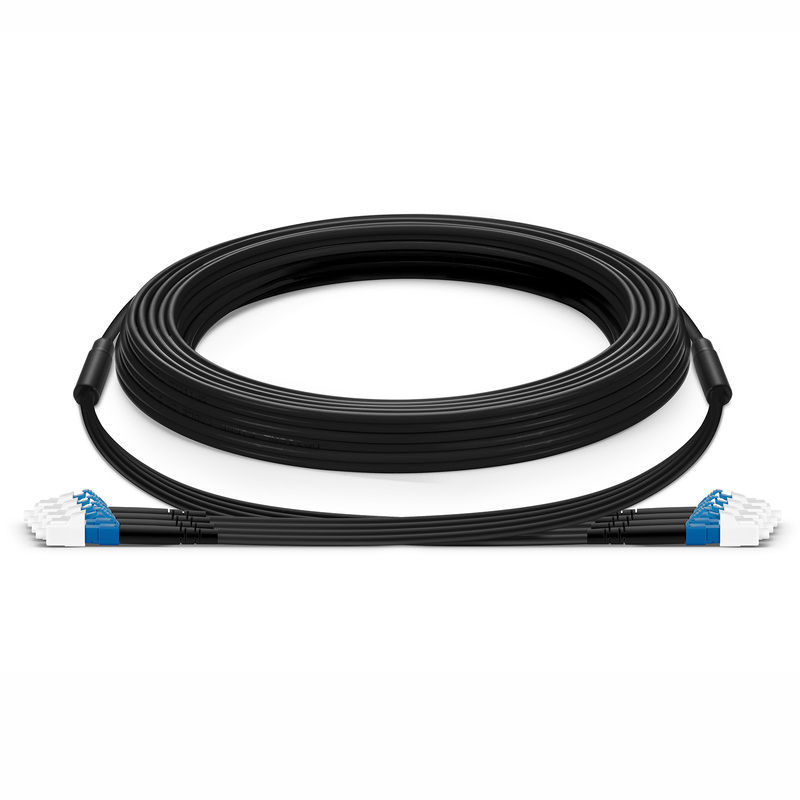 Industrial Armored Fiber Patch Cable, LC UPC to LC UPC, Simplex, 4F, OS2, 10m (33ft)