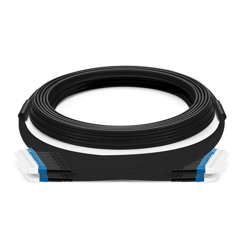 Industrial Armored Fiber Patch Cable, LC UPC to LC UPC, Simplex, 24F, OS2, 10m (33ft)