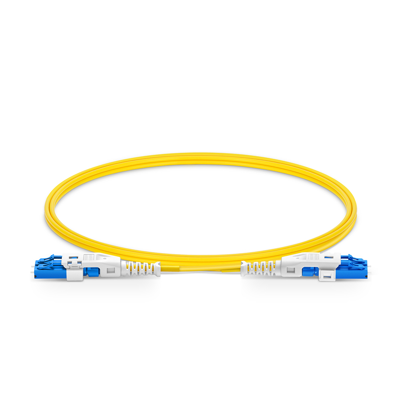 2F，EZ-WAY LC转LC UPC双工平面夹子带推拉护套，OFNP，OS2，2.0mm，1m（3英尺）
