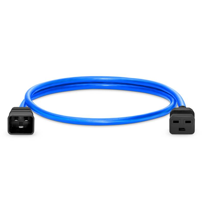 ココブルー20 4ft (1.2m) Z-LOCK⁺ Dual Locking IEC60320 C14 to IEC60320 C13 17AWG