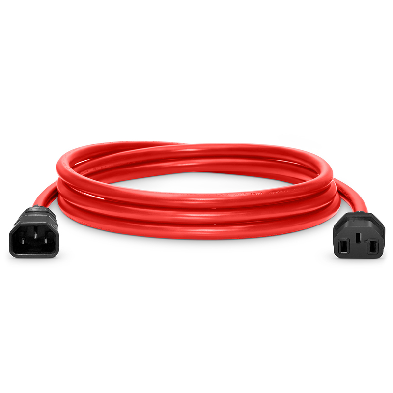 10ft (3m) IEC60320 C14 to IEC60320 C13 17AWG 250V/10A Power