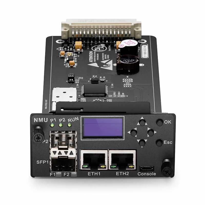FMT-MNG-S, Network Management Unit for FMT 1U, 2U and 4U Managed Chassis, , 2 x 100Base-X SFP Ports, 2 x 10/100Base-T RJ45 Ports