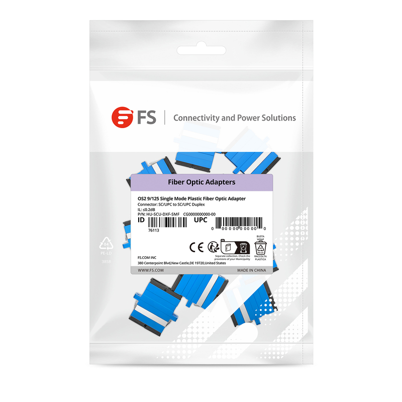 SC Duplex Faseradapter, OS2 UPC