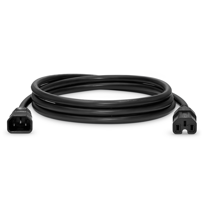 10ft(3m) 14AWG 250V/15A 電源コード(IEC60320 C14 - IEC60320 C15