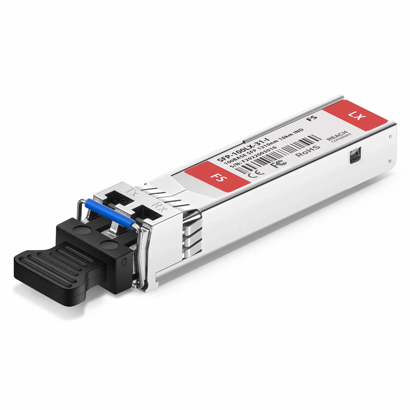 100BASE-FX SFP (mini-GBIC) 1310nm 2km IND DOM Transceiver - FS.com