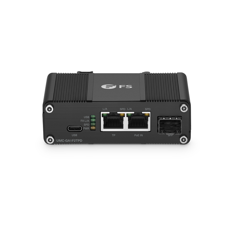 Unmanaged 1x 10/100/1000Base-T RJ45 to 1x 100/1000Base-X SFP
