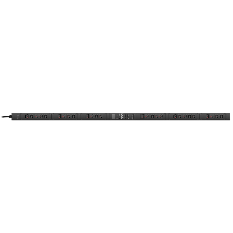 12.48kW单相按端口计量PDU，21个C13和6个C19端口，IEC309 60A 2P+E插头