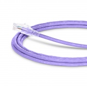 3.7m Cat6六類網絡跳線 24AWG 無卡扣 非屏蔽(UTP) PVC CM,紫色 這張圖片是關於C6UTPSGPVC.