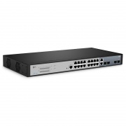 S3260-16T4FP, 16 Porte Gigabit Ethernet L2+ PoE+ Switch, 16 x PoE+ Porte @250W, con 2 x 1Gb SFP Uplink e 2 x Combo SFP Porte, Support IEEE 802.3af/at Questa immagine riguarda S3260-16T4FP.