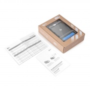 FHD™ MTP®-LCカセット、OS2シングルモード、タイプA、36芯、3 x MTP®-12 (オス) - 18 x シャッター付きLCデュプレックス(ブルー)、最大0.35dB この写真はFHD-3MTP18LCDOS2Aに関するものです。